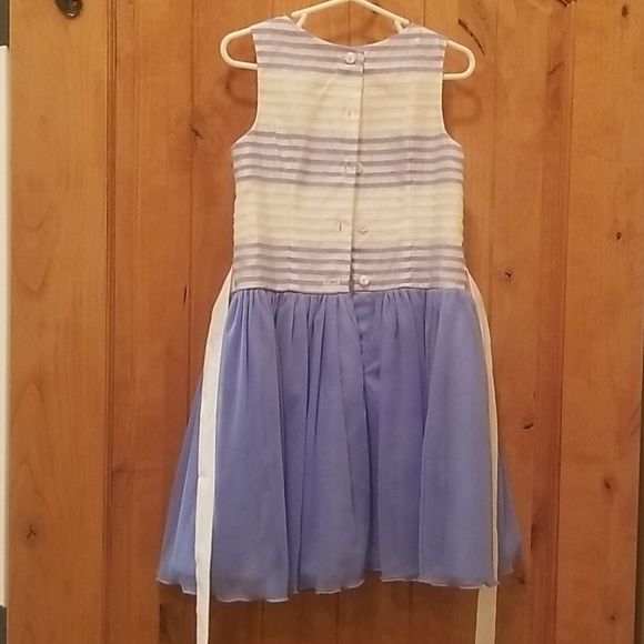 Girls blue and white fancy dress (5) - Picture 4 of 6